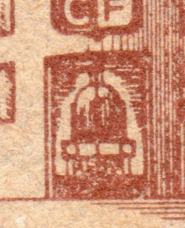 Philatelie France Vignette : Les Cheminots Philatélistes : Timbre de Participation : Porte d'Entr�e locomotive � vapeur